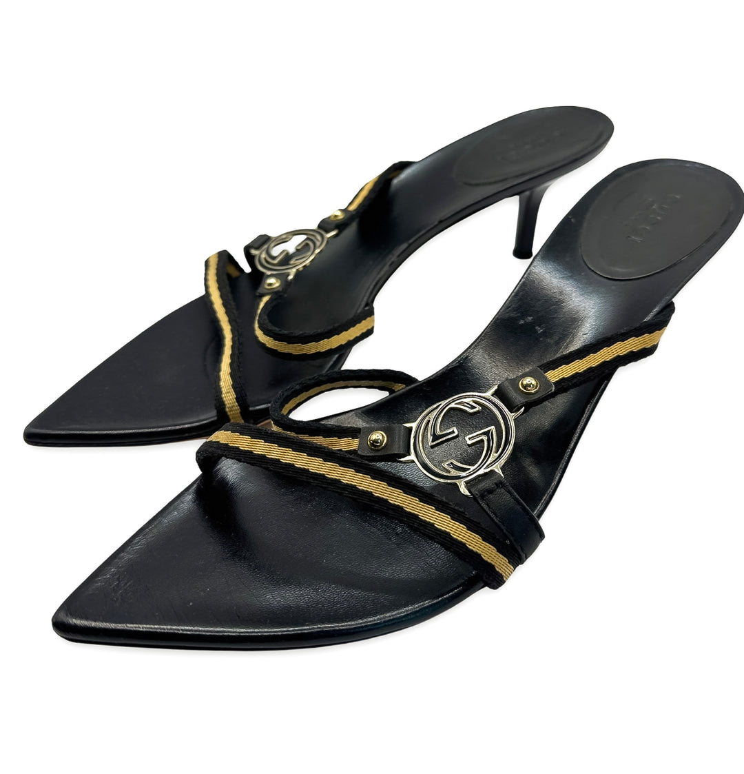 Gucci sandal heel size 39.5