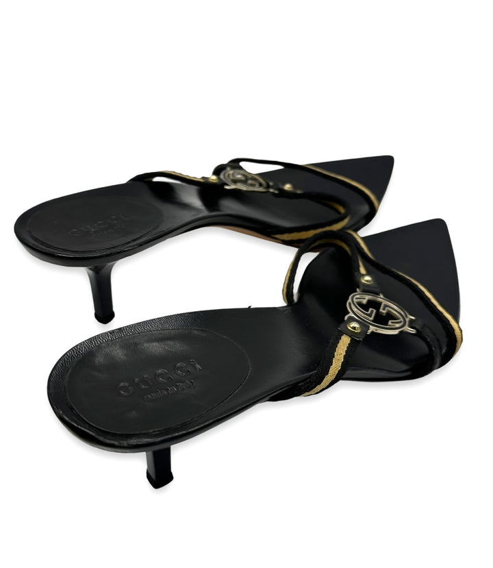 Gucci sandal heel size 39.5