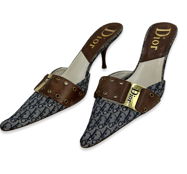 Christian Dior monogram mules size 39