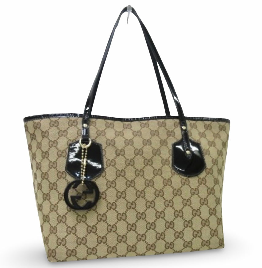 GUCCI JOLIE CANVAS CHARMS TOTE